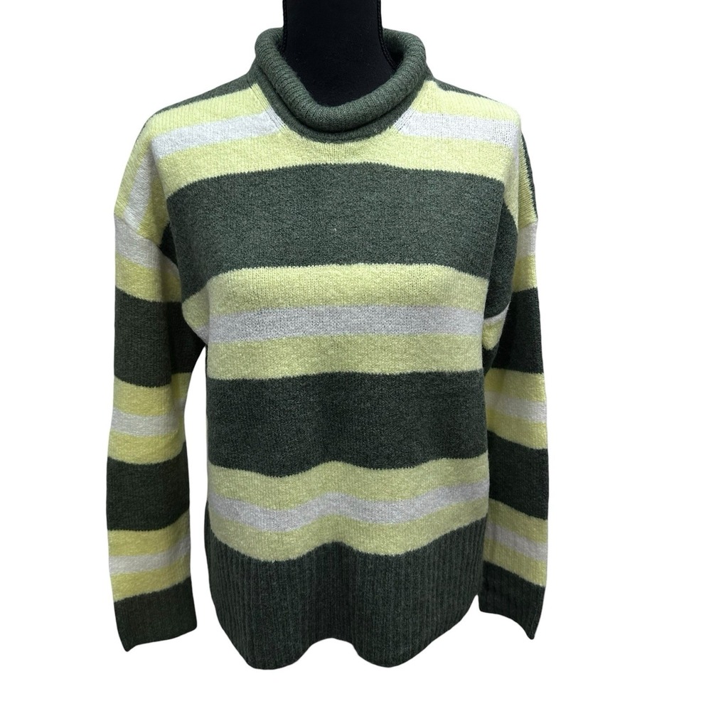 Madewell ‎ Merino Wool Blend Sweater Women's Size Medium Roll Neck Collar
